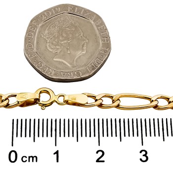 9ct gold 3.7g 18 inch figaro Chain